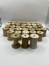 Vintage No Label Thread Empty Wood Spool 1 3/4” Lot Of 36