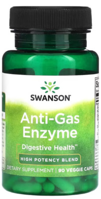 Swanson Anti-Gas-Enzym 40 mg, 90 Kapseln