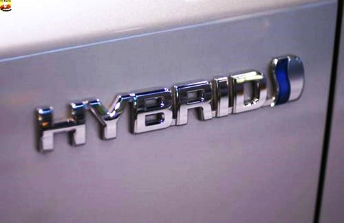 HYBRID Bad ge Emb lem Toyota 3D ABS Chrome Log Car Stick Prius Auris Yaris Rav4 - Picture 5 of 7