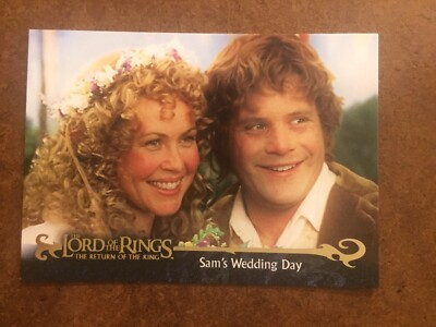 #ad #ad Sam’s Wedding Day 158 Lord Of The Rings Return Of The King Card $1.50