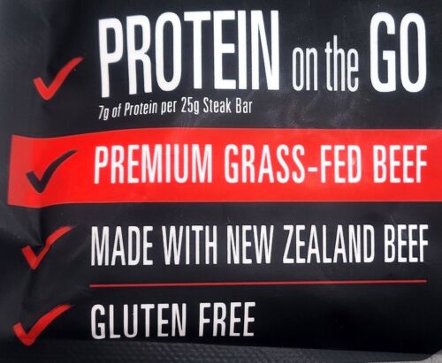 Jack Link's Original Beef Steak Bar Premium Grass-Fed Beef Protein Snack 3x 300g - Picture 5 of 8