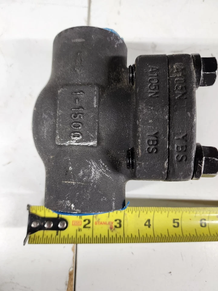 Warren 1" NPT Swing Check Valve 1500 Class Forged Carbon Steel A105N 3705 WOG - Image 2 of 3