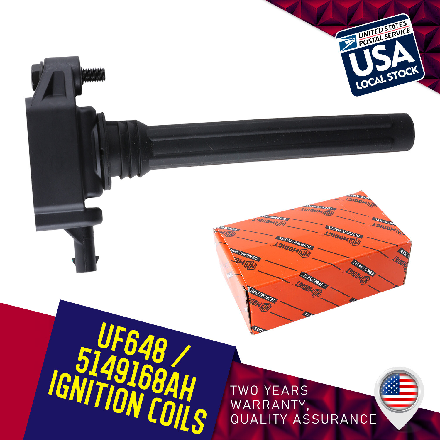 Durable 1X Ignition Coil & Saving Fuel for 2013-2016 Dodge Dart 2.0L l4 UF648