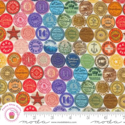 Moda CURATED IN COLOR 7465 11 Rainblow Cheater Print CATHE HOLDEN Quilt Fabric