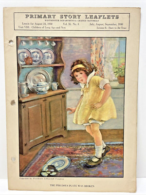 Beginners Story Leaflets Westminster Graded Materials 1930 Vol 16, 4 - Lesson 8