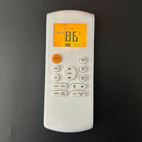 Remote Control For Insignia NSAC06PWH1 NS-AC06PWH1 NS-AC07PWH1 Air Conditioner