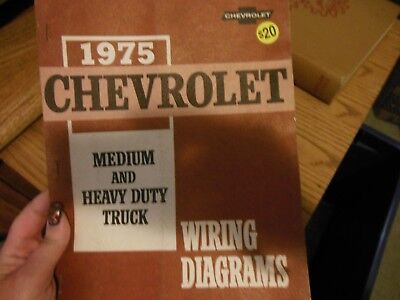 1975 Chevrolet Medium and Heavy Duty Truck Wiring Diagrams VG | eBay