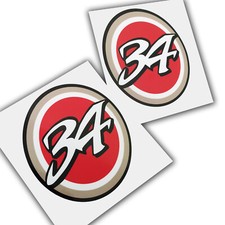Kevin SCHWANTZ 34 Lucky Strike sponsor graphics decals stickers x 2PCS