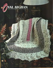 NEW OVAL AFGHAN ANNIE'S CROCHET QUILT  AFGHAN CLUB PATTERN INSTRUCTIONS