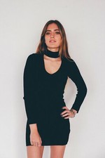 Kady Choker Knit Dress