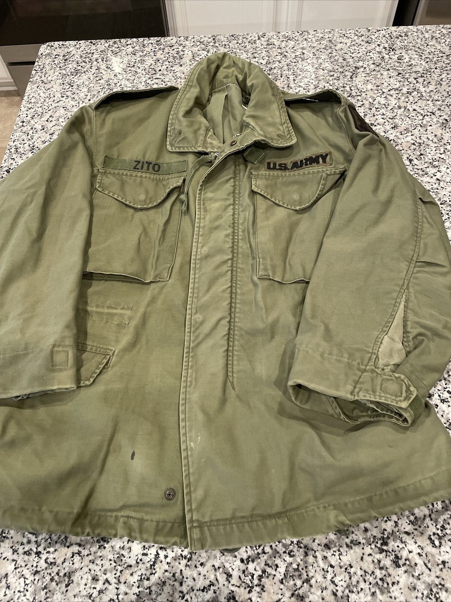Vintage US Army Field Jacket With Patches Short Small | eBay Vintage US Army Field Jacket With Patches Short Small | eBay