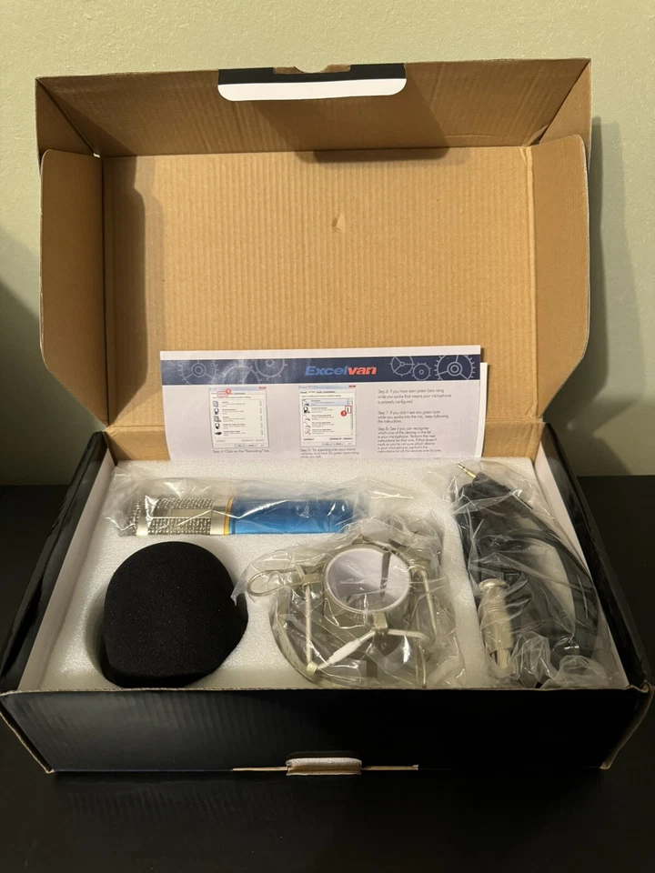 Excelvan Condenser Studio Microphone Recording Mic With Shock Mount - Image 2 of 2
