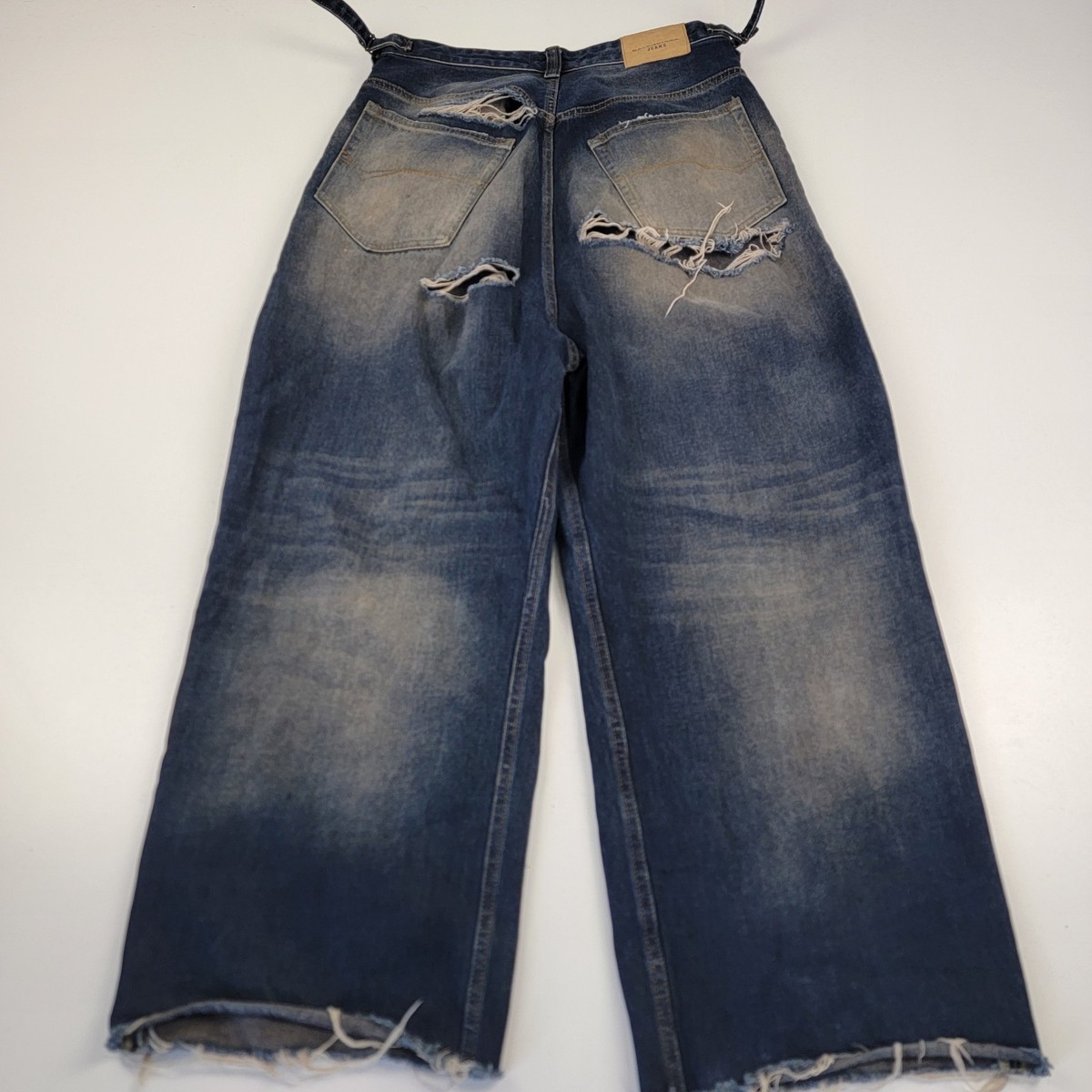 Balenciaga Destroyed Skater Jeans Wide Baggy Distressed