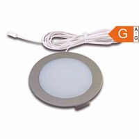 LED Einbaustrahler 4W 3000K 270Lm Edelstahl Ø75Mm Warmweiß IP20