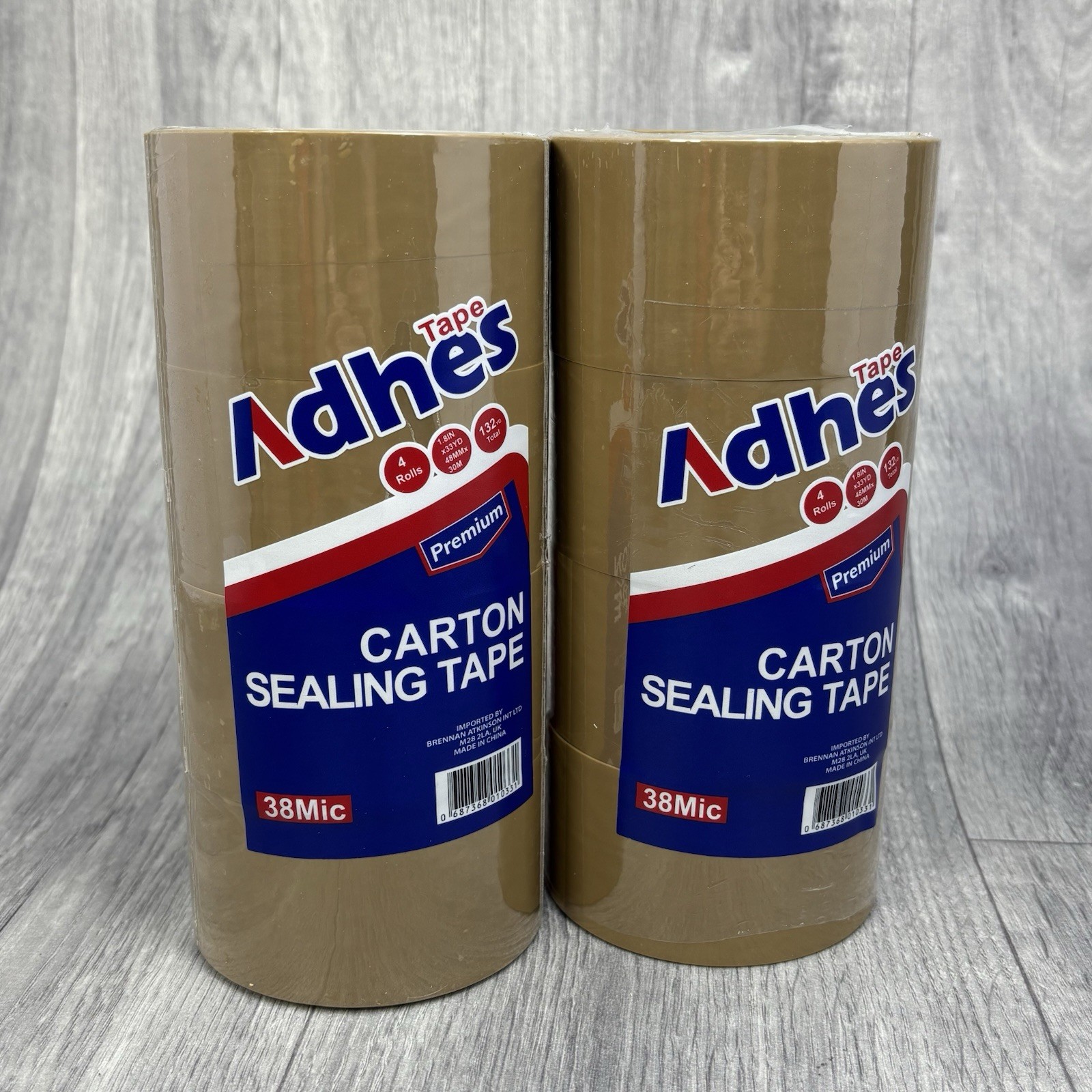 Brown Tape Carton Sealing Pakcing Parcel Tape (48mm x 30m) Adhes 8x Rolls