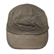 Headers Fitted Cadet Army Cap Hat Brown One Size Solid Outdoor Blank