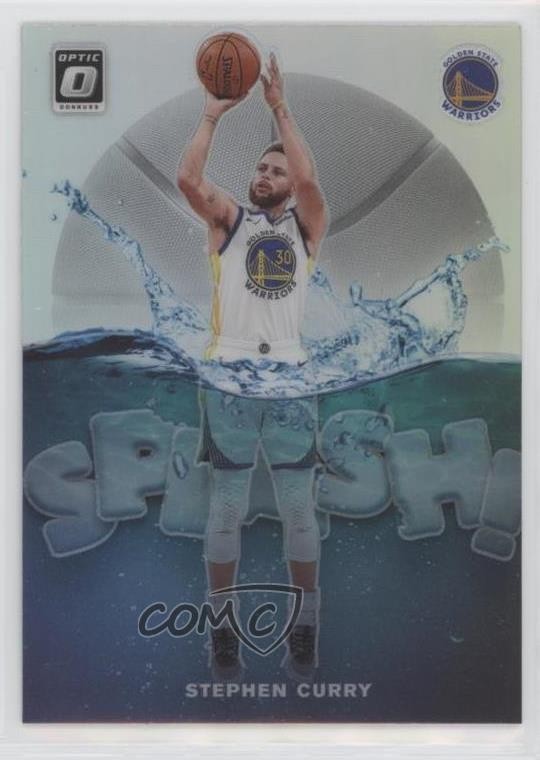2019-20 Panini Donruss Optic Splash! Holo Prizm Stephen Curry #4 0us1
