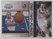 2010 Playoff Contenders Patches One-Two Punch Jason Kidd Dirk Nowitzki HOF 1gg4