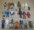 Vintage Kenner 1977-1983 Star Wars Action Figure Lot x22 AS-IS Yoda Luke Vader