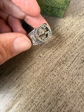 Gucci Men's Interlocking GG Sterling Silver Paisley Ring 8