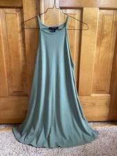  Woman’s Juniors Forever 21 Size Small Sleeveless Dress Olive Green