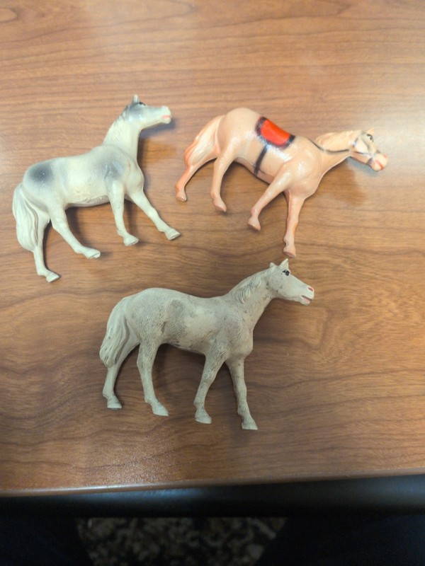 Vintage Baby Horse  Rattle Toy Plastic Celluloid Made In USA