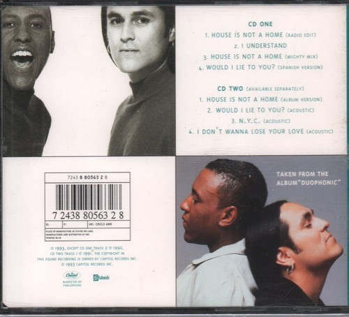 Charles and Eddie House Is Not A Home CD UK Capitol 1993 CDCLS688 - Bild 2 von 2