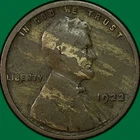 1922-D Lincoln Wheat Cent Fine F Coin #40857