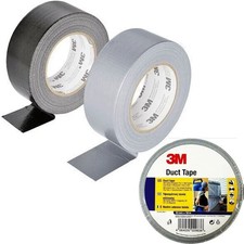 3M DUCT TAPE SILVER / BLACK (50 mm x 50 M) - WEATHERPROOF - STRONG HEAVY DUTY 3M