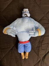 Vintage 1992 Mattel Disney Aladdin Plush Genie - Hard Head Small Imperfections