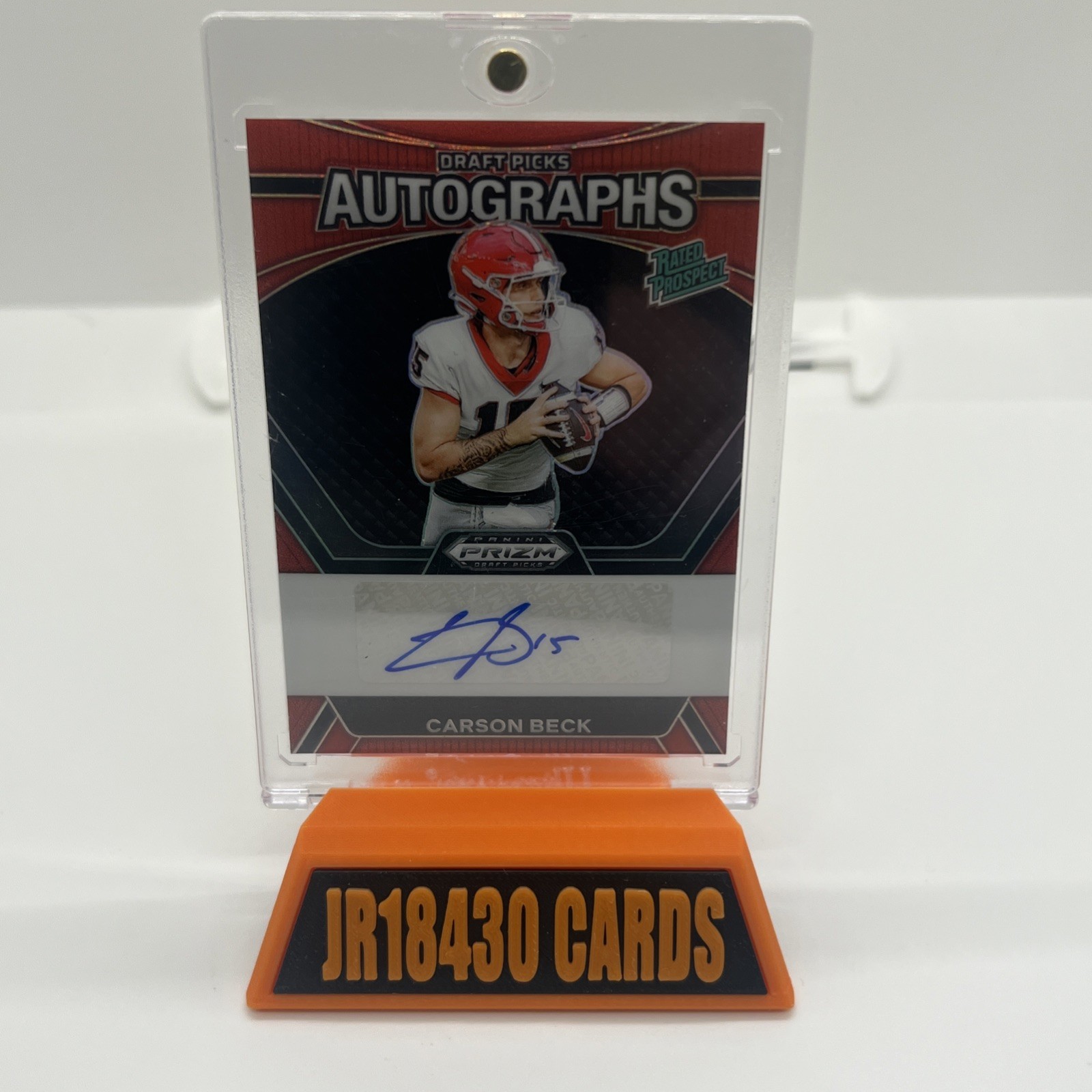 2024 Panini Prizm Draft CARSON BECK Red Prizm Rookie AUTO #/199 🔥 Miami