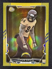 2015 Bowman #98 Titus Davis Rookie Rainbow Gold #/399