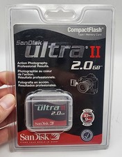 Brand NEW Sandisk Ultra II 2.0GB CompactFlash type I memory card SDCFH-2048-901