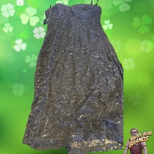 Windsor Wrap Dress Women Size XS Sequin Mini Formal Cocktail Strappy Coquette