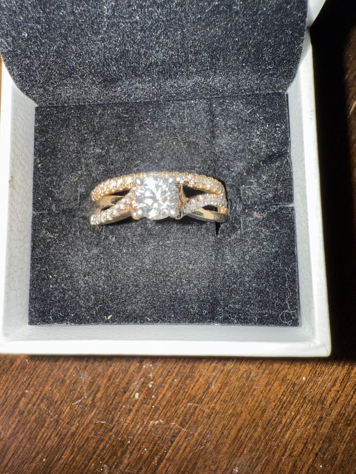 1.5ct Diamond Engagement Ring Set in 14k Yellow Gold, Size 10.75 - Resizable-image