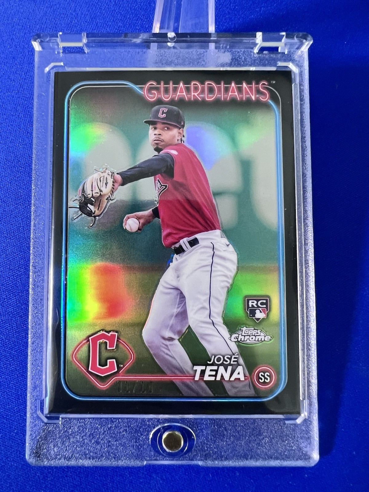 Jose Tena 2024 Topps Chrome #29 Black Refractor 1/10 SSP Rookie