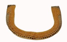 Vintage VTG Beaded Faux Pearl Collar Art Craft Made in Japan Necklace