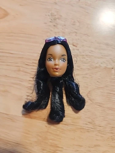 Vintage 1971 Mattel Barbie Doll Head African American With Sunglasses