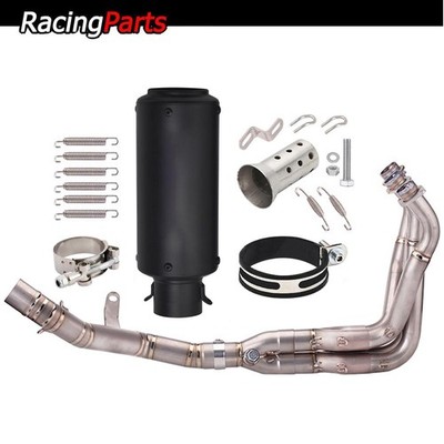 Fit Kawasaki Z900 2017-24 Full Exhaust System Header Link Pipe Muffler Stainless