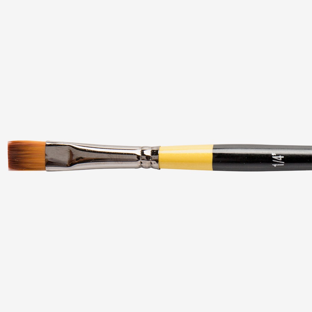 Daler-Rowney : System3 : Acrylic Brush : Sy55 Sh Short Flat : 1/4In