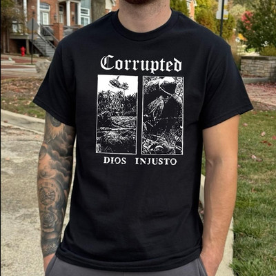 Corrupted Band Graphic Black T-Shirt S-5XL | eBay