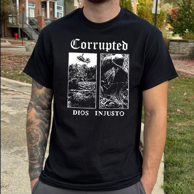 Corrupted Band Graphic Black T-Shirt S-5XL | eBay