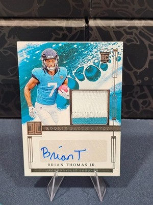 2024 Panini Impeccable BRIAN THOMAS JR. RPA Rookie Patch Auto /99