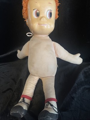 1961 Boy Doll Matty 16 ins Mattel Hard Vinyl Head Cloth Body Yarn Hair