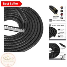 10-Foot Black Rubber Edge Guard - Protects Sharp Edges in Home  Vehicles
