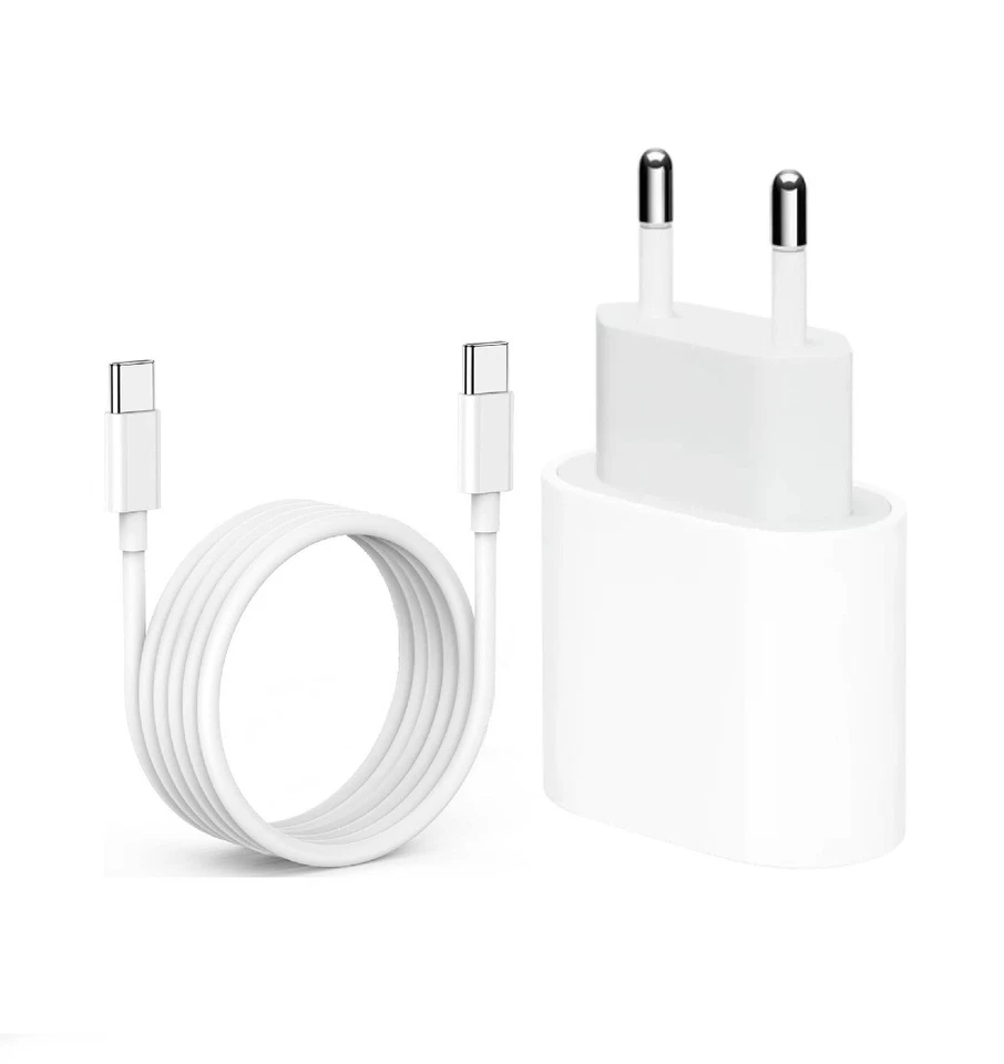 Caricatore iPhone 15 16 con cavo ORIGINALE 20W (Bianco) - Immagine 4 di 4