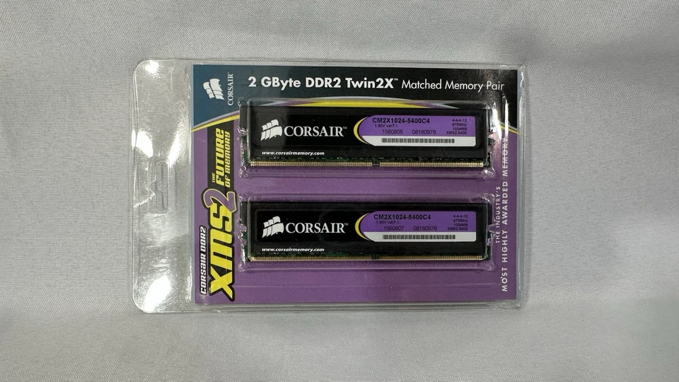 Lot Of 7 Corsair XMS2 2GB ( 2x1 GB) DDR2 800 MHz Desktop Memory CM2X1024-5400C4 - Image 4 of 4