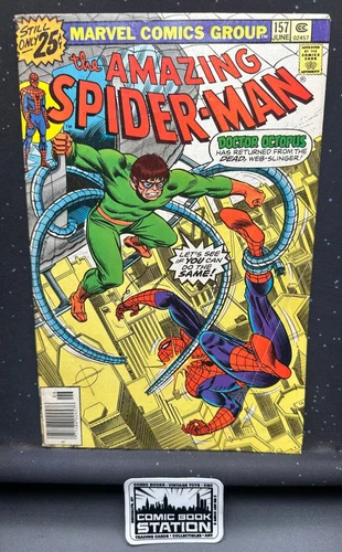 Amazing Spider-Man #157 Raw VG Newsstand Dr. Octopus Returns! Marvel Comics '76
