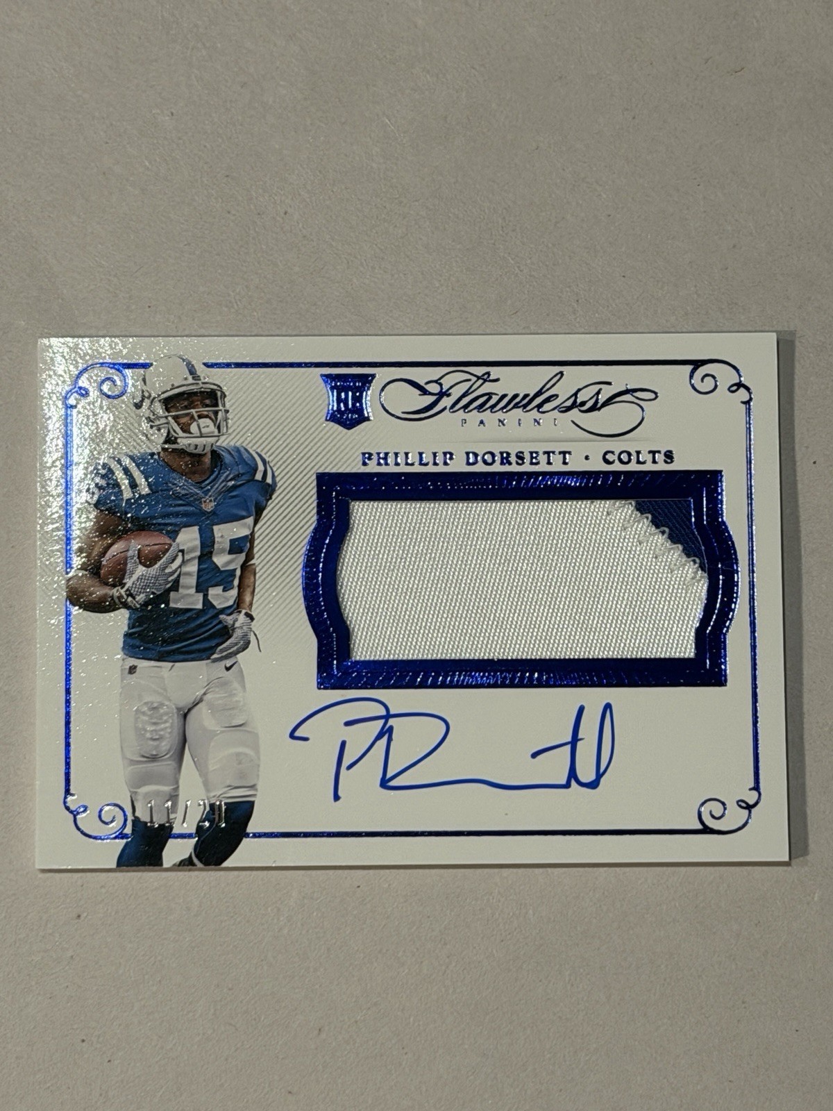 Phillip Dorsett Panini Flawless Progressions Signatures #PD Blue