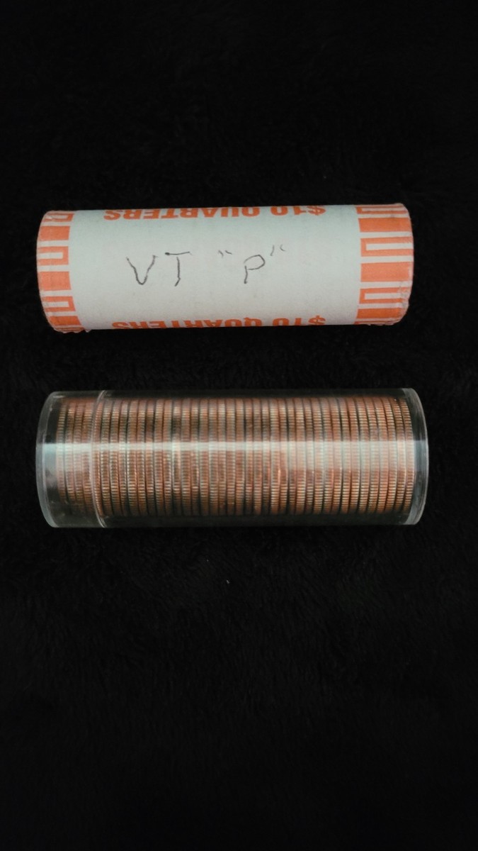 【新品未開封】2001年発行 バーモント州Quarter 1 バンク•ロール 2001 VERMONT US MINT STATE QUARTERS UNCIRCULATED/UNSEARCHED